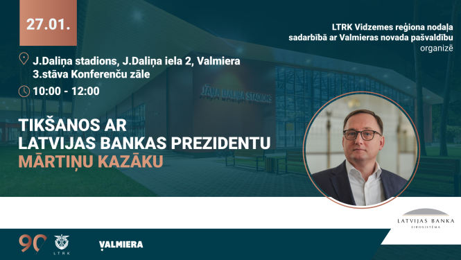 Attēls: TIKŠANĀS AR LATVIJAS BANKAS PREZIDENTU  MĀRTIŅU KAZĀKU