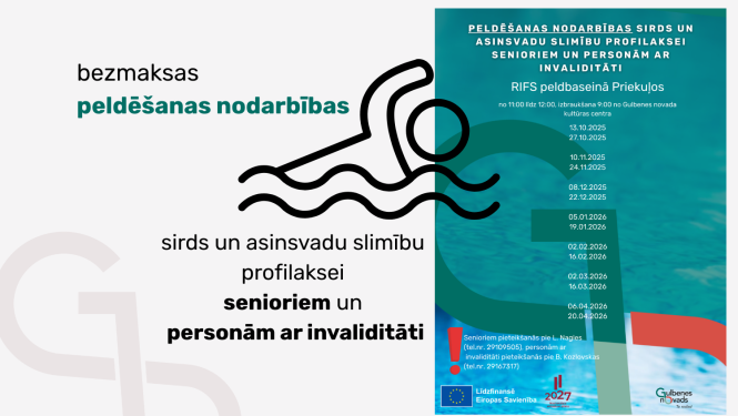 Attēls: peldēšanas nodarbības 2025./2026.sezonā