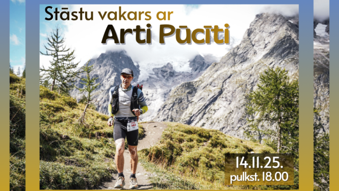 Afiša: Stāstu vakars ar Arti Pūcīti