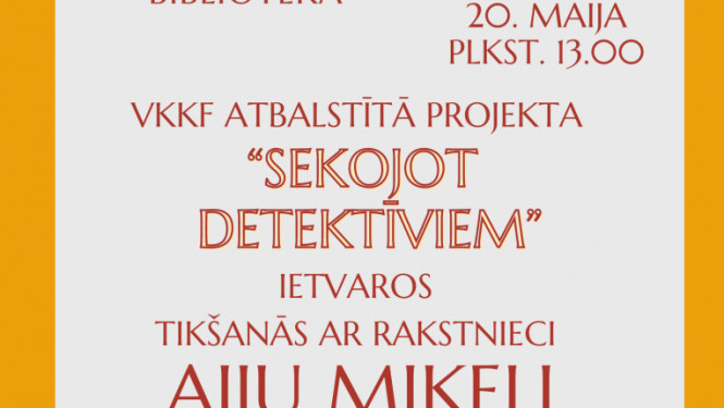 Attēls: Tikšanās ar rakstnieci Aiju Mikeli