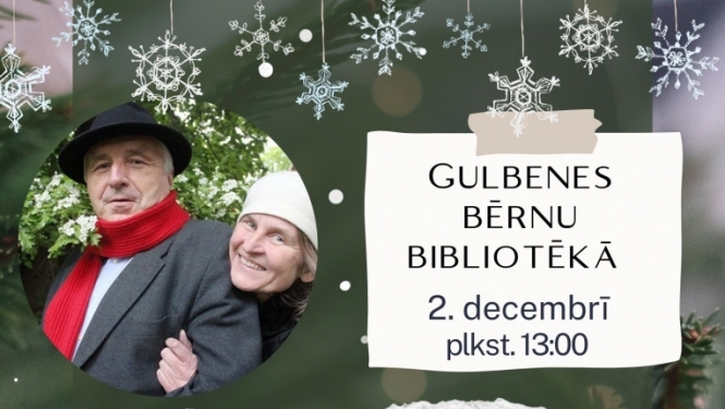 2.decembrī plkst. 13.00 Gulbenes novada bibliotēkā lielus un mazus aicinām uz pasākumu “Ar greiziem ratiem uz Ziemassvētkiem”-  kopā minēsim mīklas, iesim rotaļās, izzināsim latviešu Ziemas saulgriežu tradīcijas.