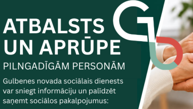 Attēls: Gulbenes novada sociālais dienests aicina savlaicīgi meklēt atbalstu