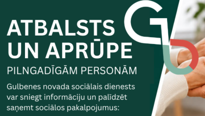 Attēls: Gulbenes novada sociālais dienests aicina savlaicīgi meklēt atbalstu