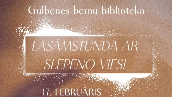 17.februārī plkst.11.00 turpināsim iepazīties ar mūsu darbīgajiem un talantīgajiem novada iedzīvotājiem