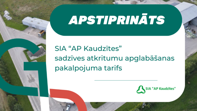Attēls: Apstiprināts AP Kaudzītes atkritumu apglabāšanas tarifs