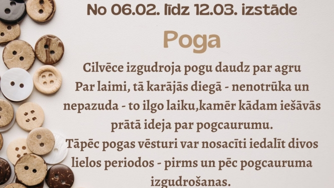 Pogu izstāde Druvienā līdz 12. martam