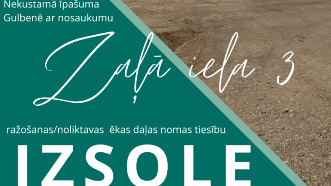 Vizuālis: izsole Zaļā iela, Gulbenē