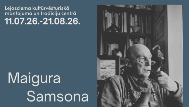 Afiša: Maigura Samsona gleznu personālizstāde