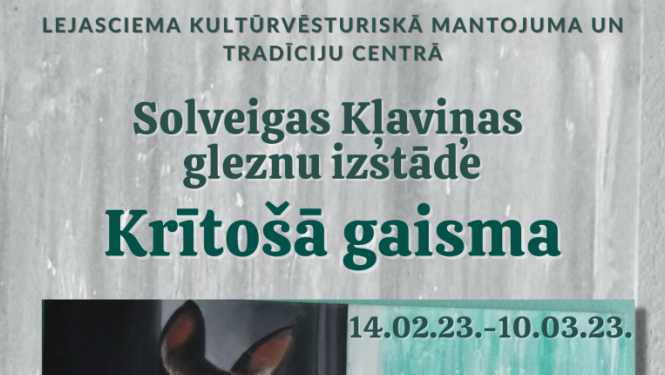  Gleznu izstāde “Krītošā gaisma”