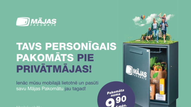 Attēls: Latvijas pasta piedāvājums personīgajam pakomātam