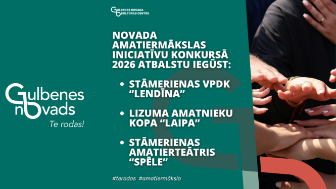 Attēls: Zināmi amatiermākslas kolektīvu iniciatīvu projektu konkursa rezultāti!