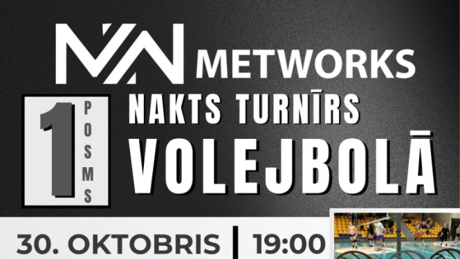 Metworks kauss nakts volejbolā