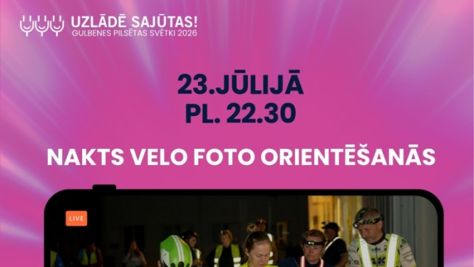 nakts velo foto orientēšanās