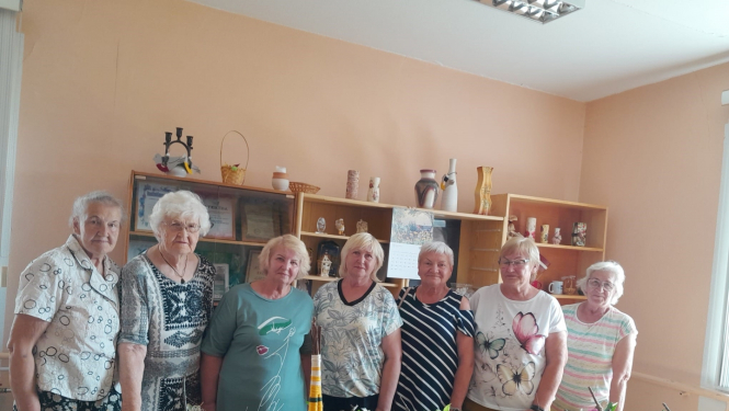 Attēls: Gulbenes pilsētas pensionāru biedrības projekta dalībnieces