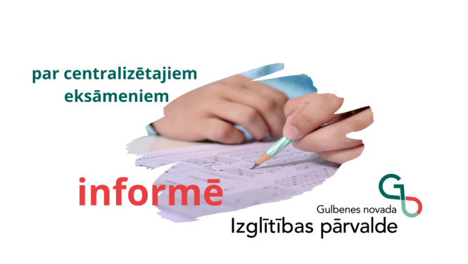 Attēls par centralizēto eksāmenu izvēli Gulbenes novadā
