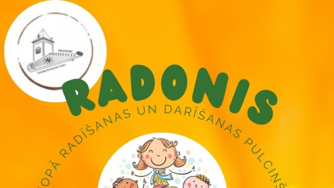 Afiša: kopā radīšanas un darīšanas pulciņš "Radonis"