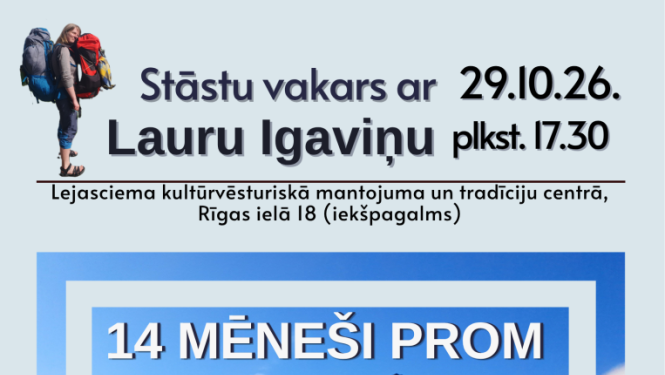Afiša: Stāstu vakars ar Lauru Igaviņu