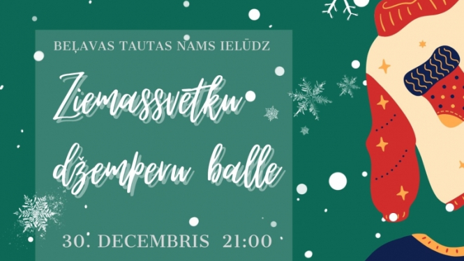 Ziemassvētku džemperu balle Beļavā 30. decembrī 21:00