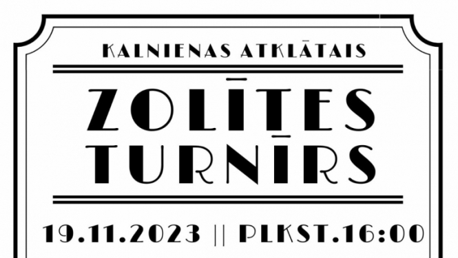 Kalnienas zolītes turnīrs