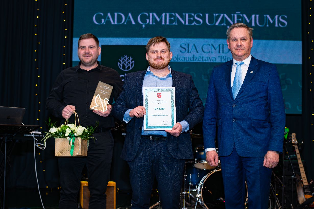 Attēls: gada balva uzņēmējdarbībā 2025
