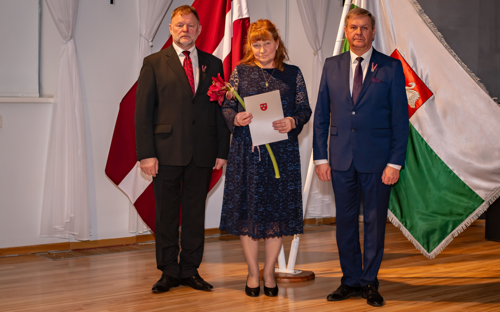Attēls: pasniegti Gulbenes novada pašvaldības augstākie apbalvojumi