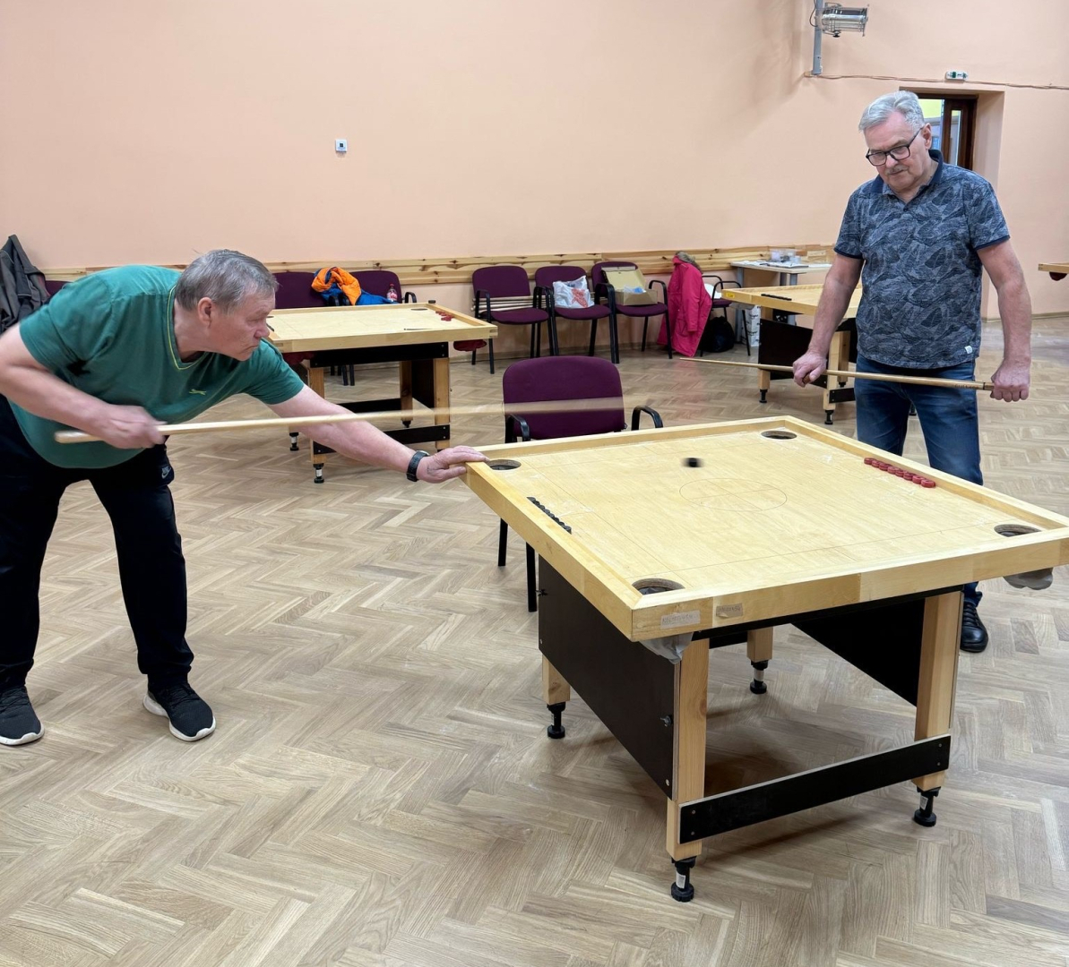 Attēls: novuss un šautriņas Līgo pagastā