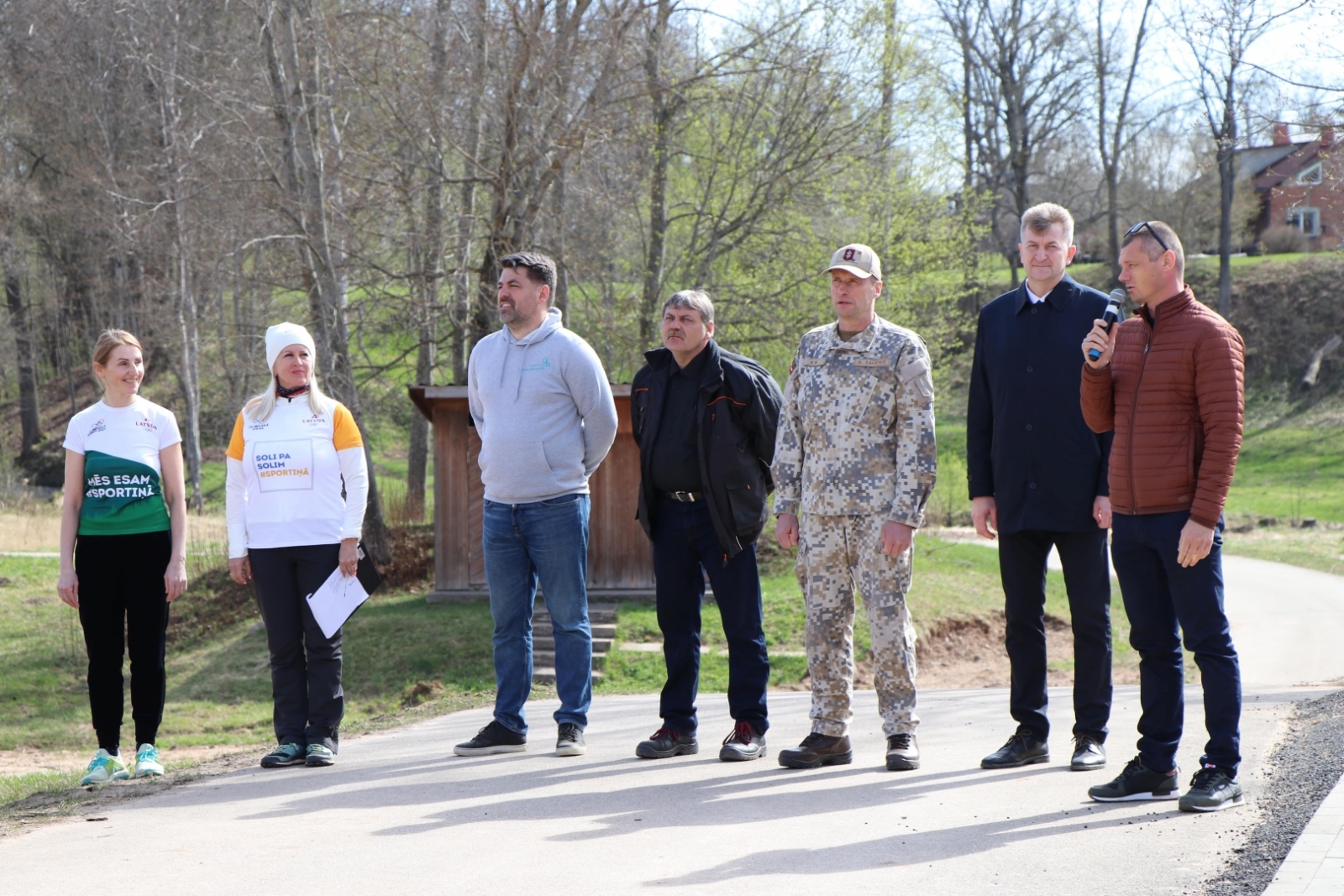 Attēls: Atklāj Gulbenes slēpošanas – biatlona trases šautuvi 21.04.2023. 