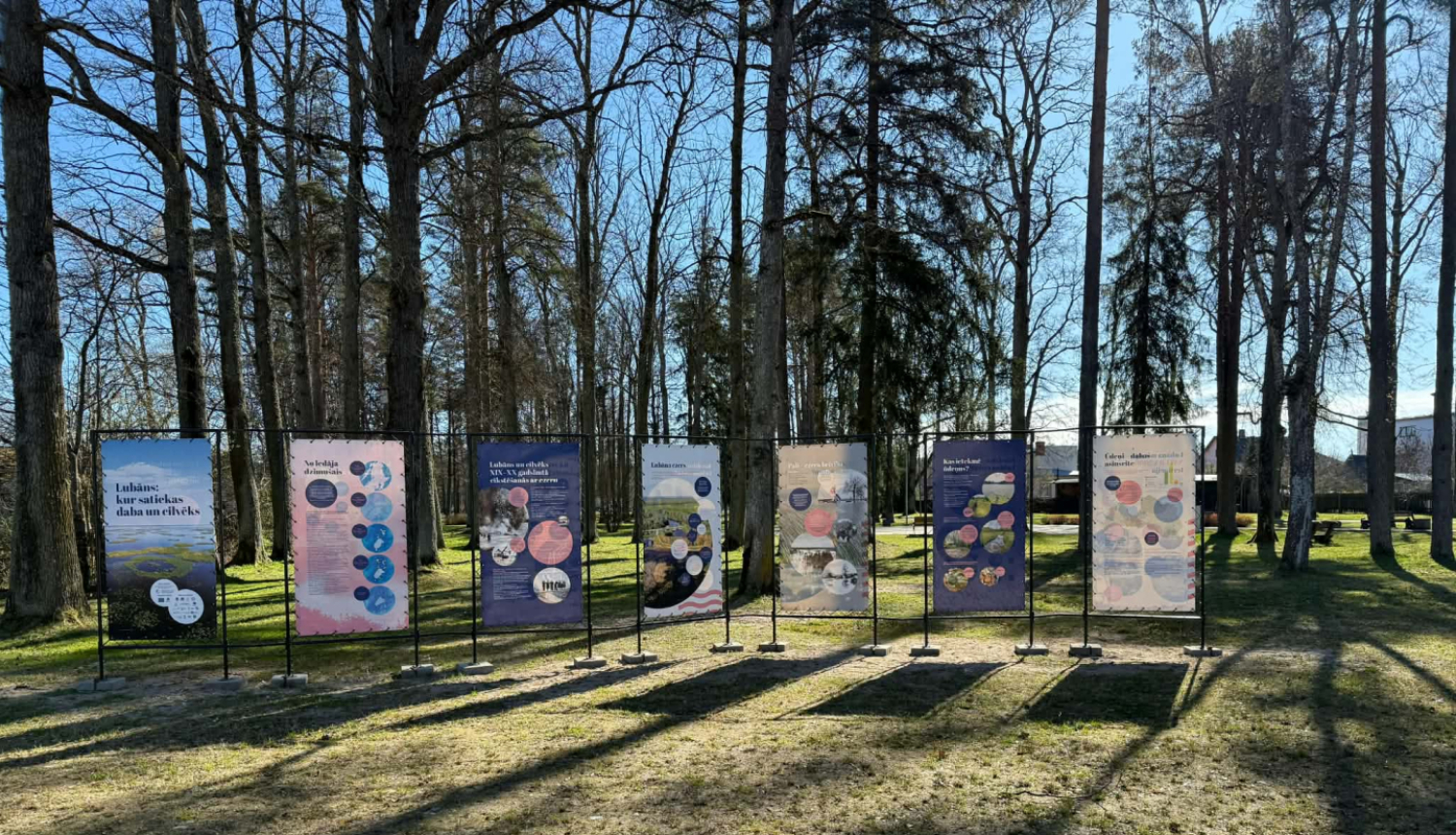 Attēls: Latvijas Dabas fonds aicina apskatīt izstādi par Lubāna ezeru Gulbenes Gulbīšu parkā