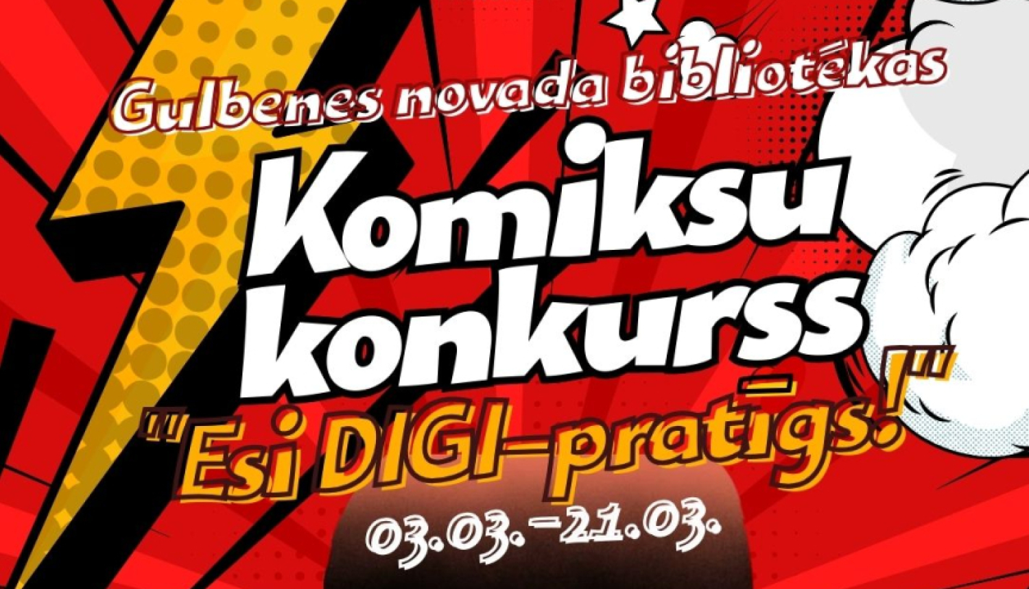 Gulbenes novada bibliotēka aicina skolēnus piedalīties komiksu konkursā “Esi digi-pratīgs”