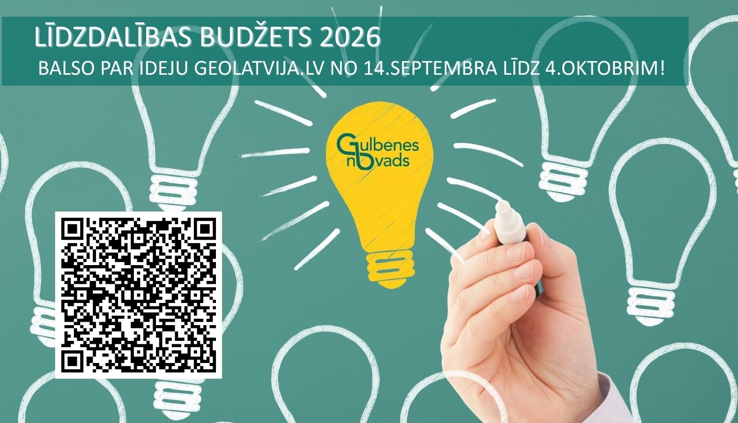 Attēls: Līdzdalības budžeta projektu idejas tiek nodotas sabiedrības balsošanai