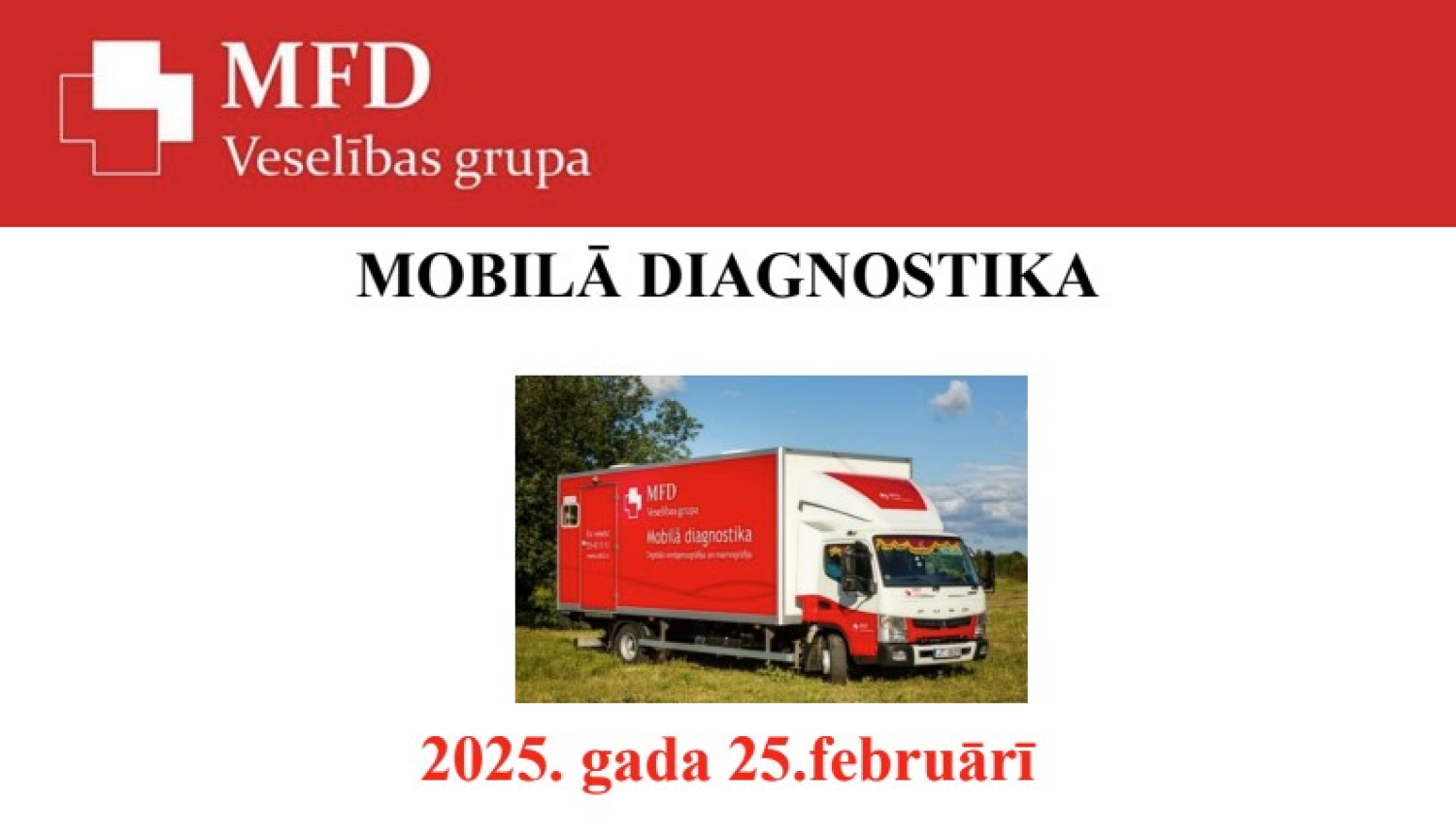Attēls: Mobilā diagnostika Gulbenē februārī