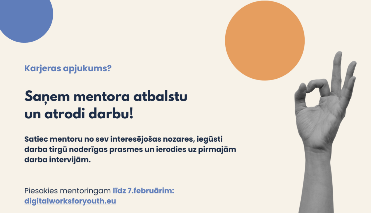 Attēls: Iespēja jauniešiem, kas nemācās un nestrādā!