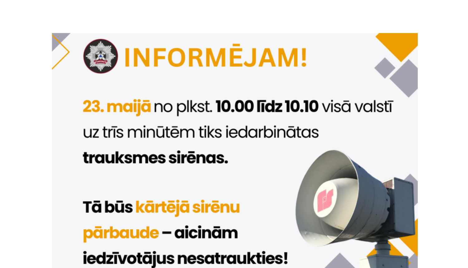 Sirēnas 23.05.