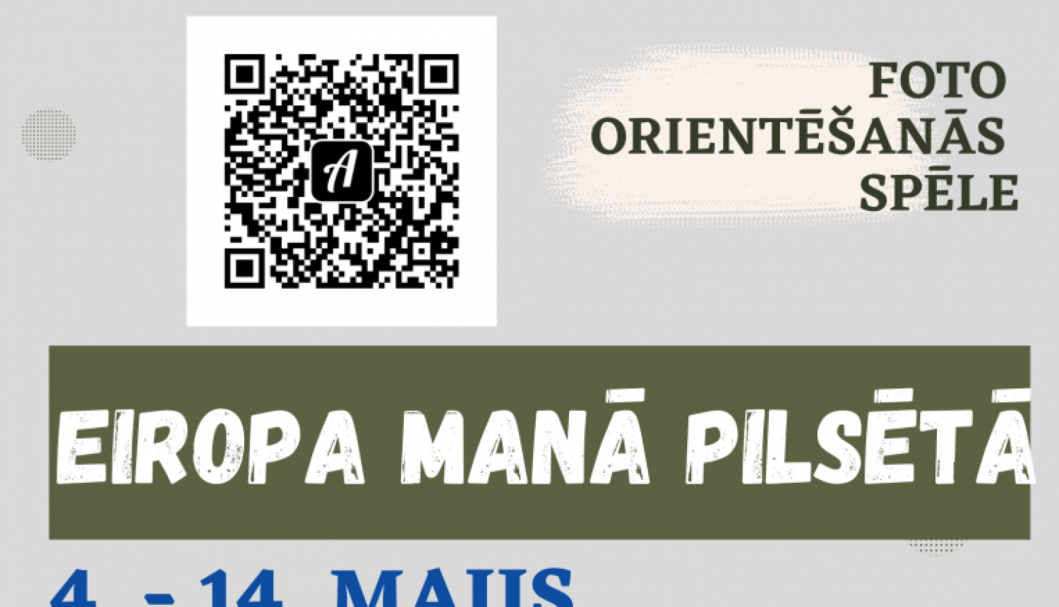 Piedalies foto orientēšanās spēlē "Eiropa manā pilsētā" Individuāli un komandās no 4.maija līdz 14.maijam, ieskaitot, aicinām apmeklēt objektus Gulbenē, kuru izveidē vai atjaunošanā ir izmantots Eiropas Savienības finansējums, tai skaitā arī Gulbenes novada pašvaldības līdzfinansētie projekti. 