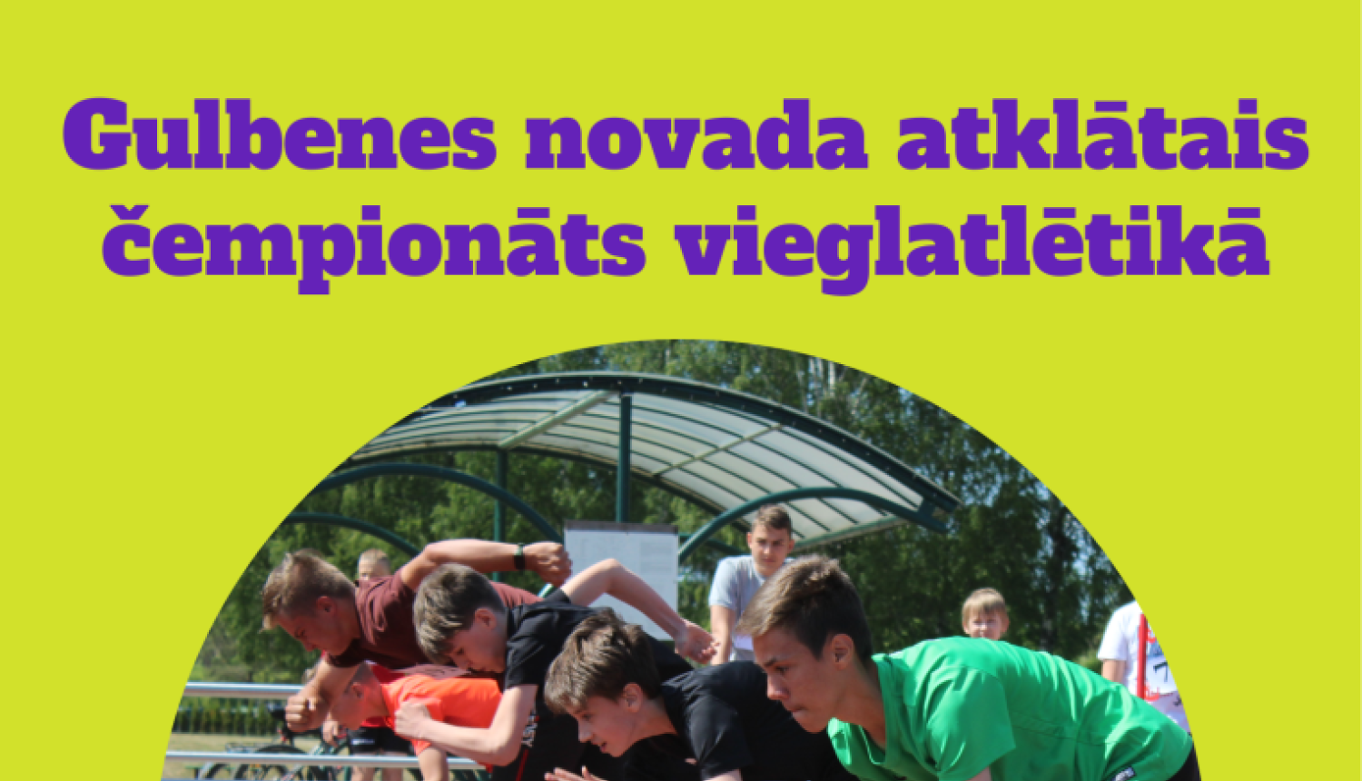 vieglatlētikas afiša