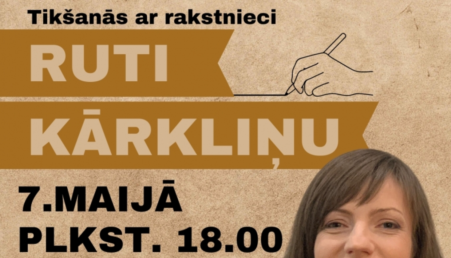 Attēls: Tikšanās ar rakstnieci Ruti Kārkliņu