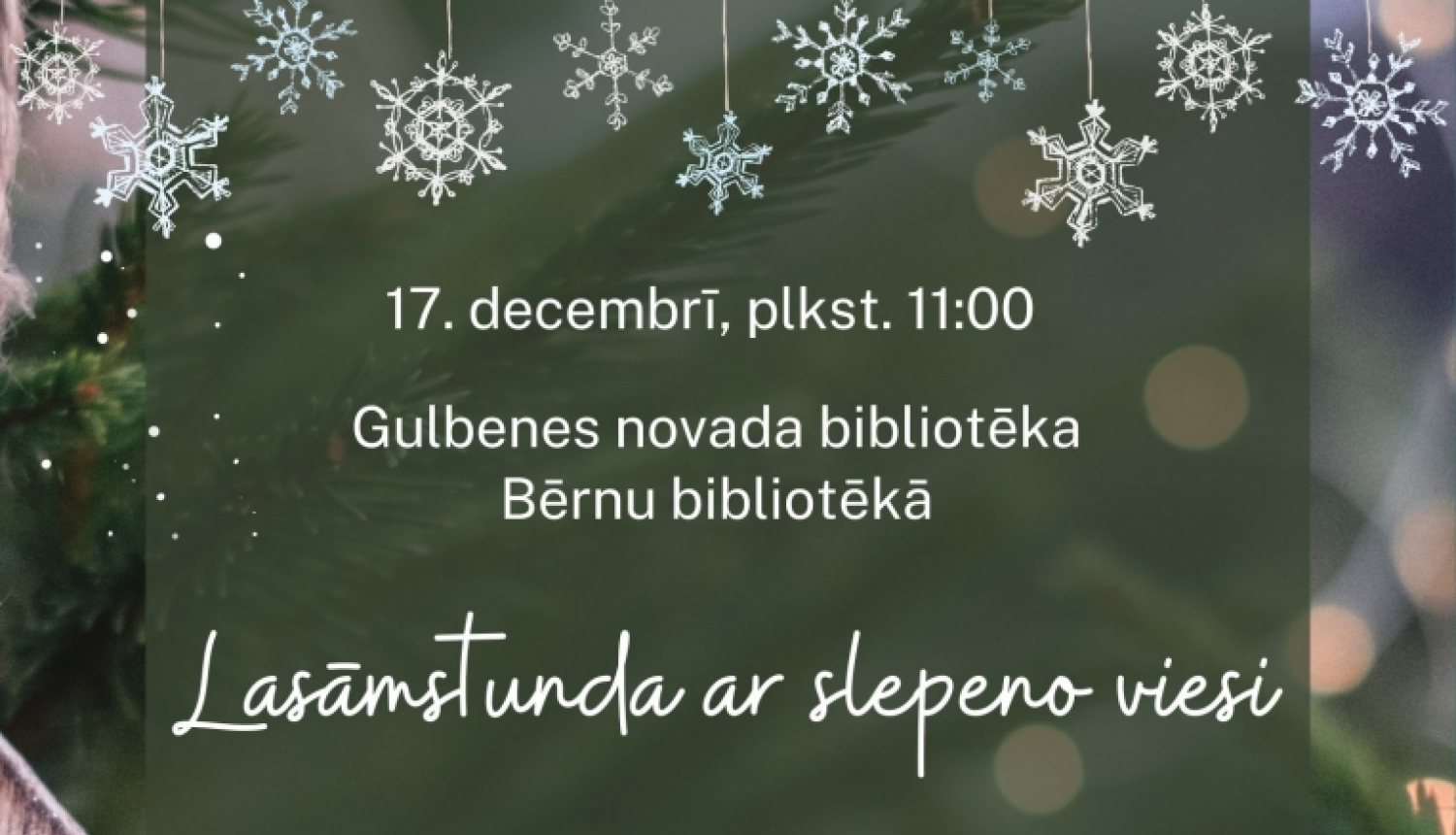 Rezervē 17. decembri savā kalendārā, piesakies un nāc ar visu ģimeni. 