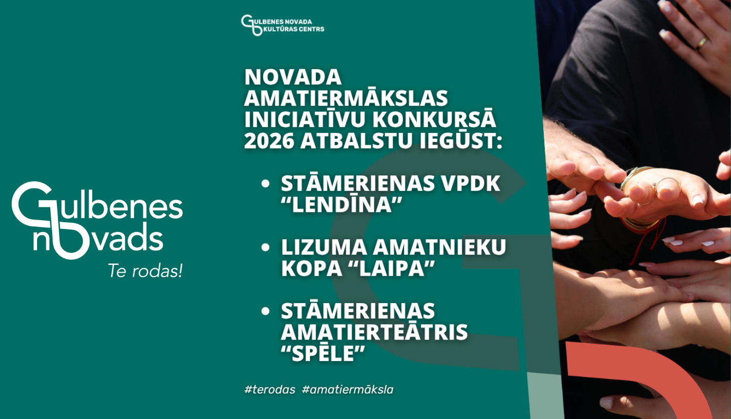 Attēls: Zināmi amatiermākslas kolektīvu iniciatīvu projektu konkursa rezultāti!