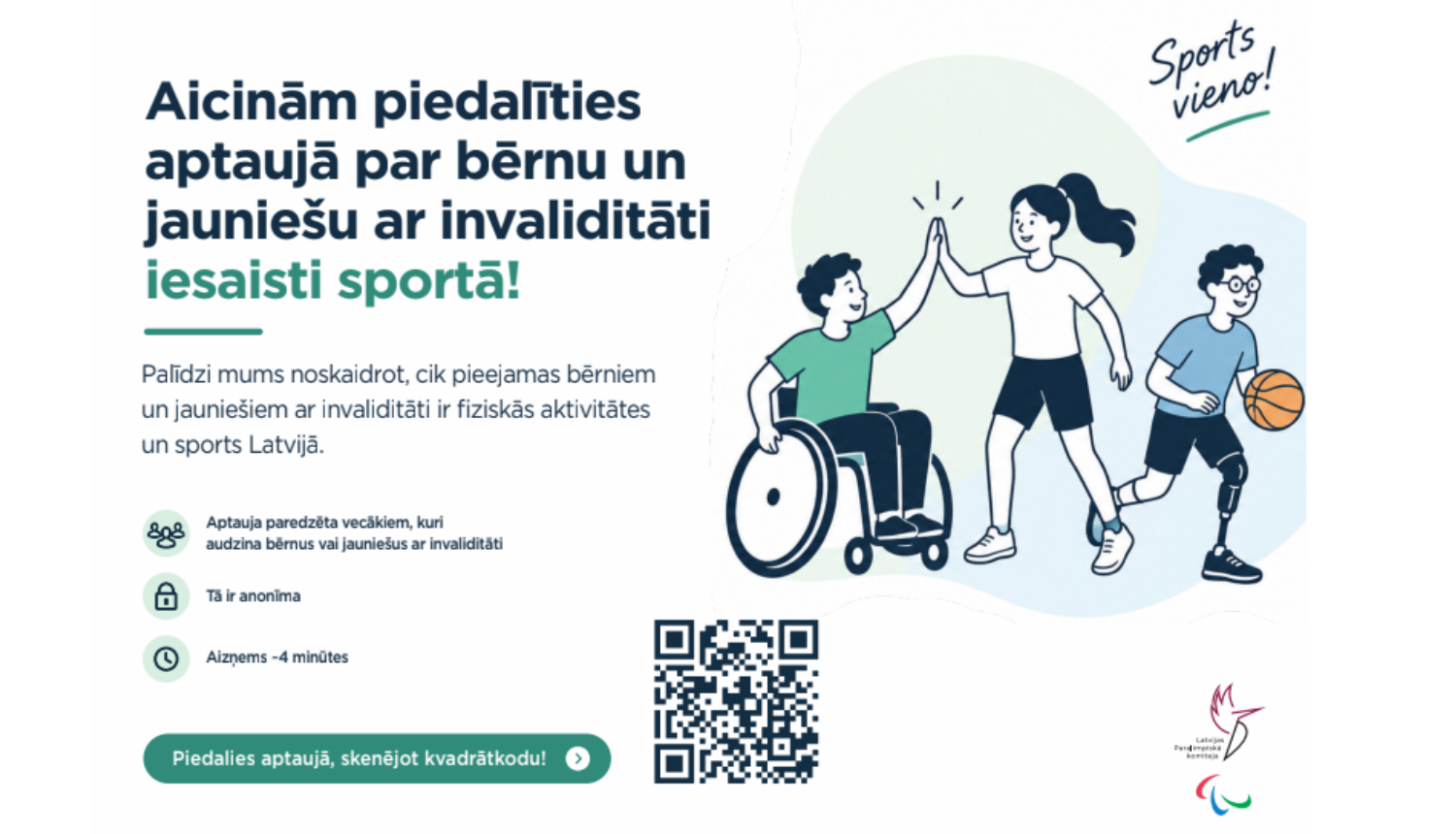 Aptauja bērnu ar invaliditāti vecākiem