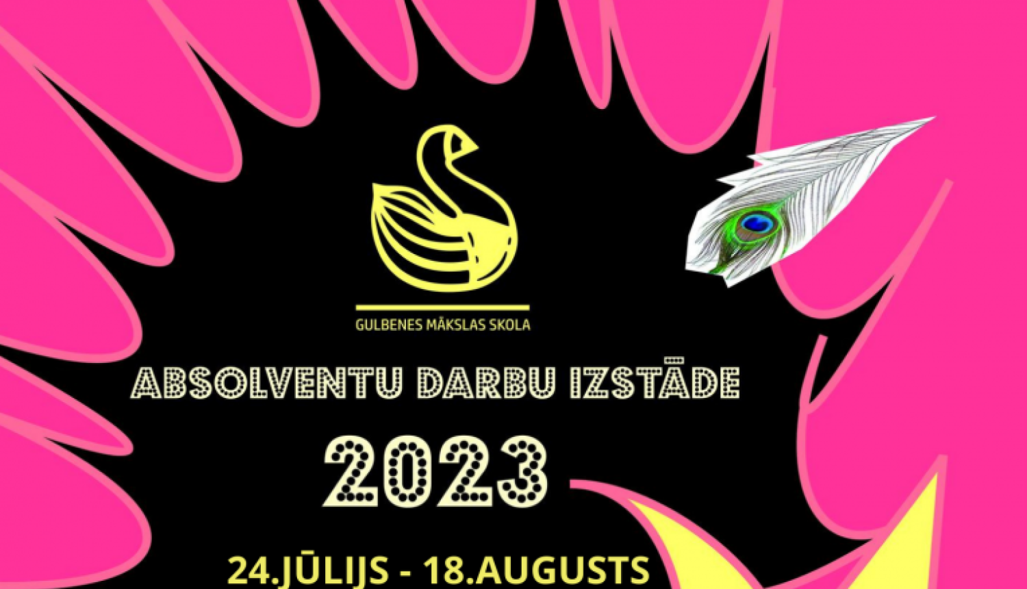Gulbenes novada mākslas skolas izstāde bibliotēkas otrajā stāvā