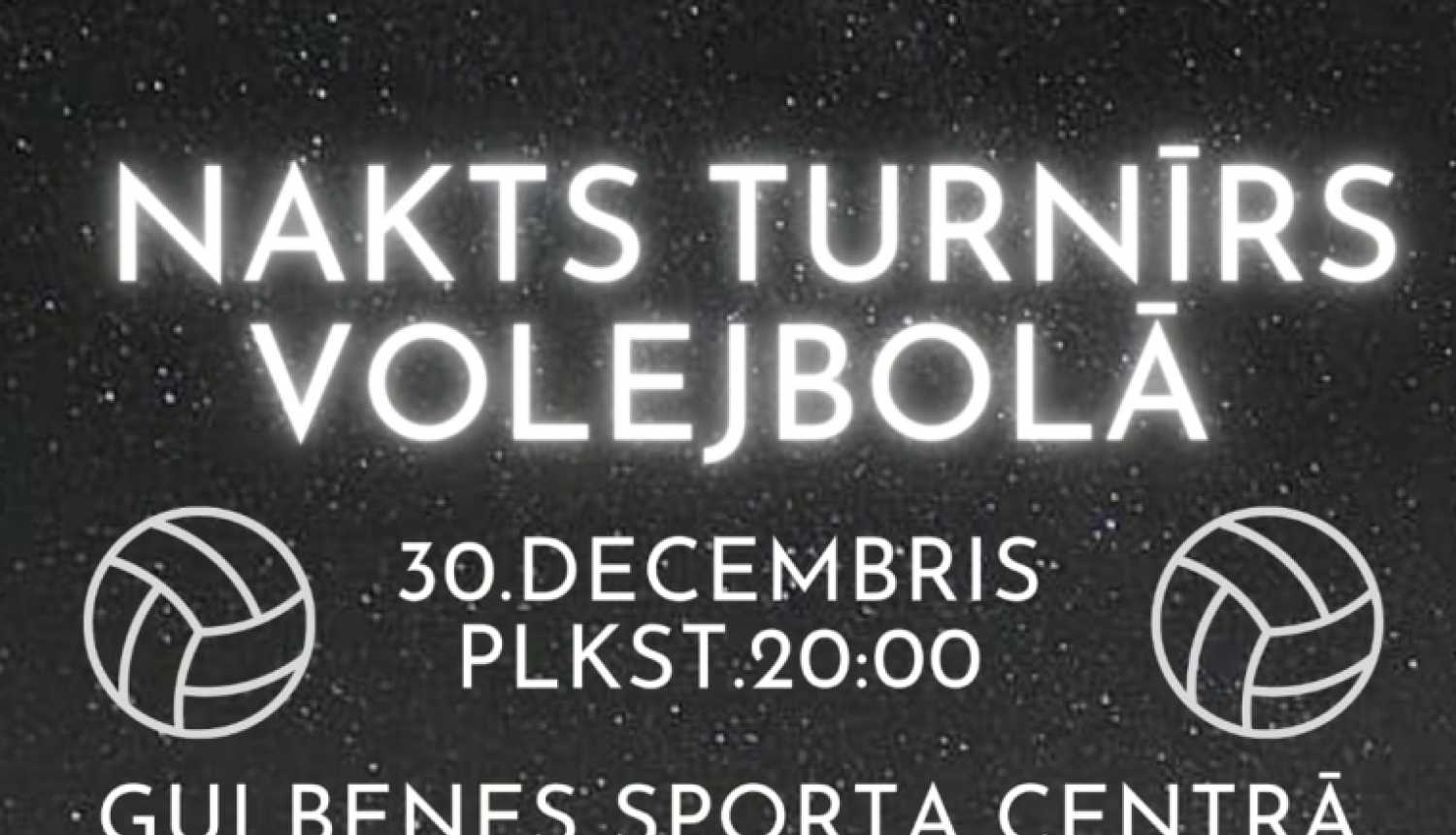 Nakts turnīrs volejbolā