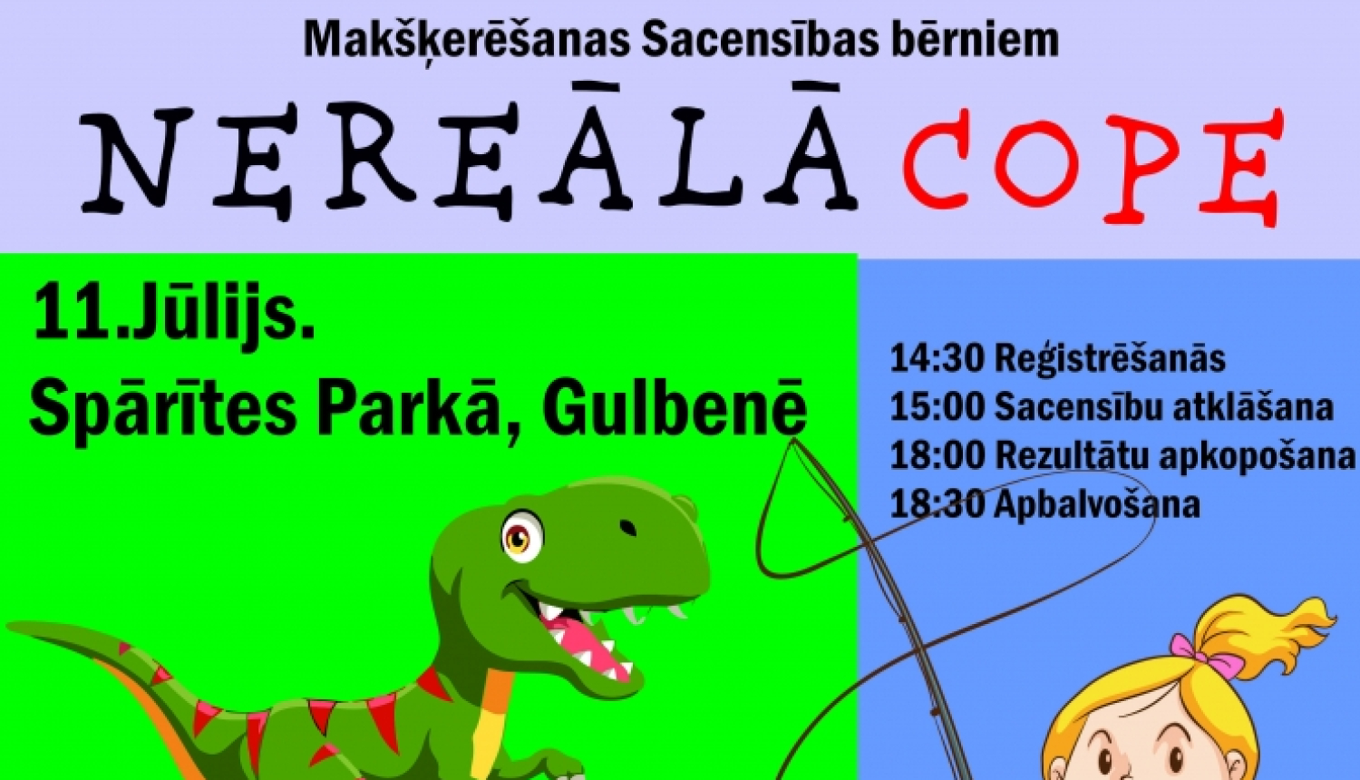 Vizuālis: makšķerēšanas sacensības bērniem