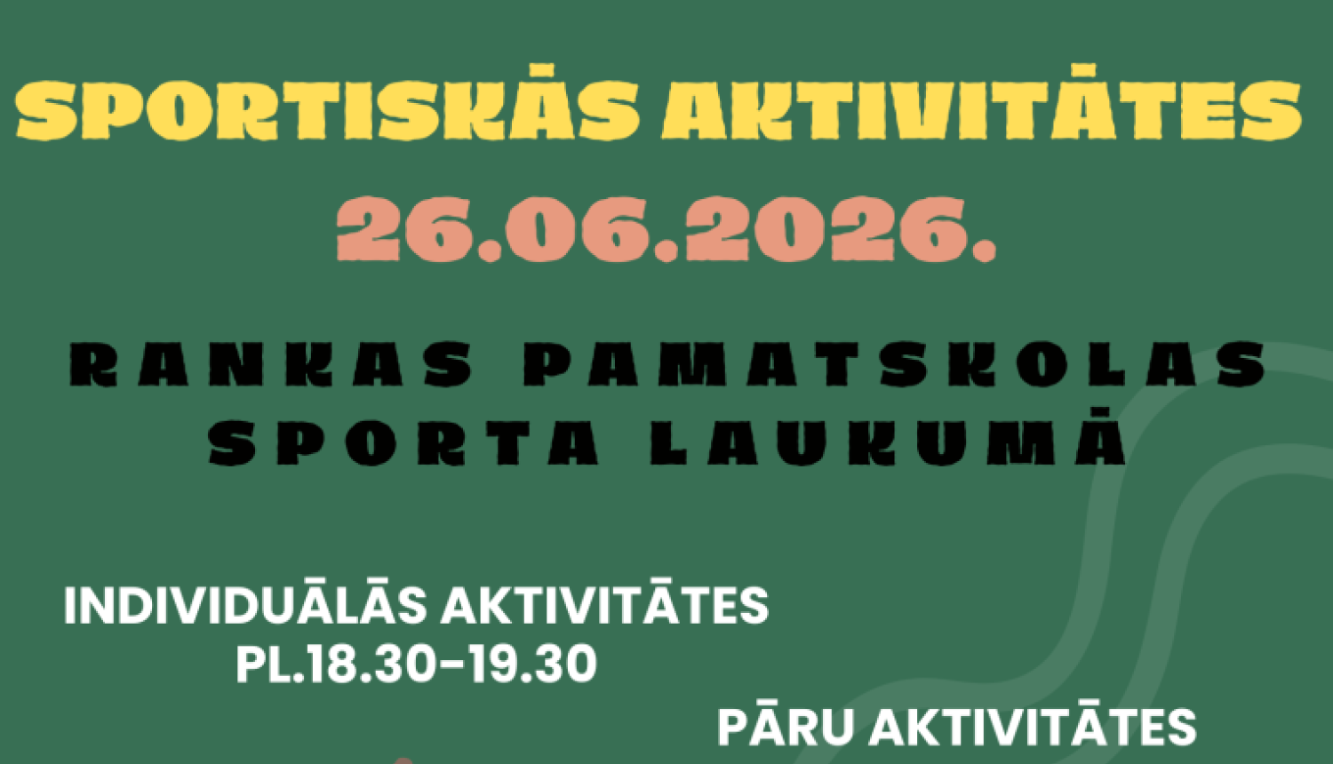 Rankas pagasta svētku sportiskās aktivitātes