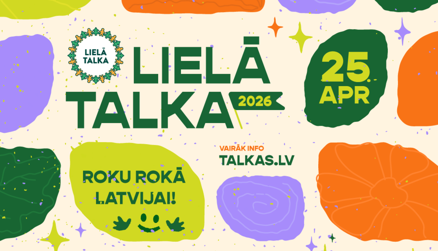 Attēls: Lielā Talka 2026 notiks 25.aprīlī