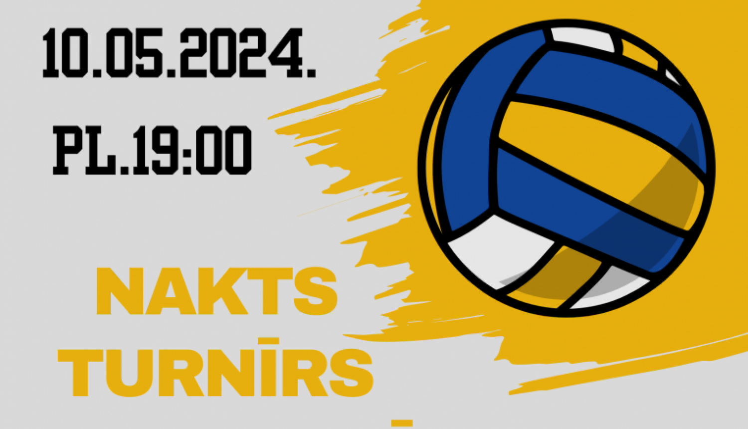 Nakts turnīrs volejbolā