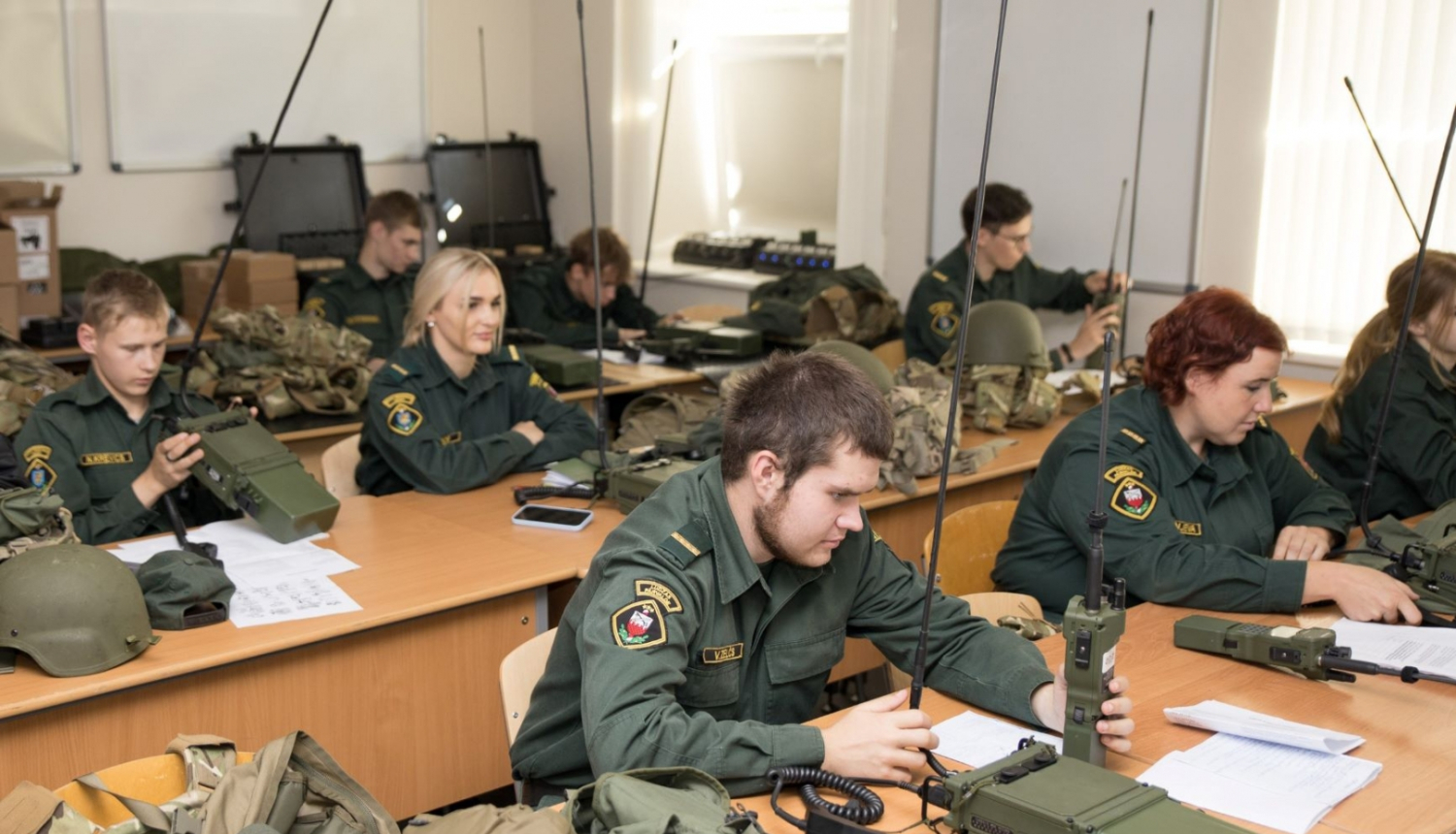 Attēls: Valsts robežsardze uzņem audzēkņus