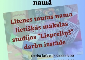 Kalnienas tautas namā mākslas izstāde