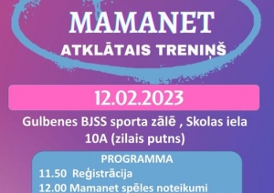 Afiša: BJSS Mamanet atklātais treniņš