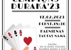 Attēls:  duraka čempionāts Kalnienā