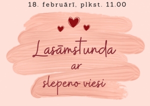Attēls: lasāmstunda ar slepeno viesi bērnu bibliotēkā Gulbenē
